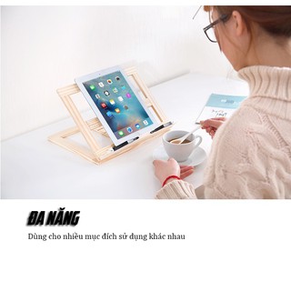 Giá đỡ đọc sách gỗ thông