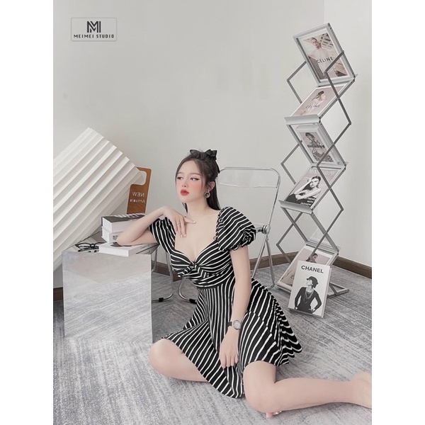 Đầm sọc dáng xoè bigsize 50-90kg