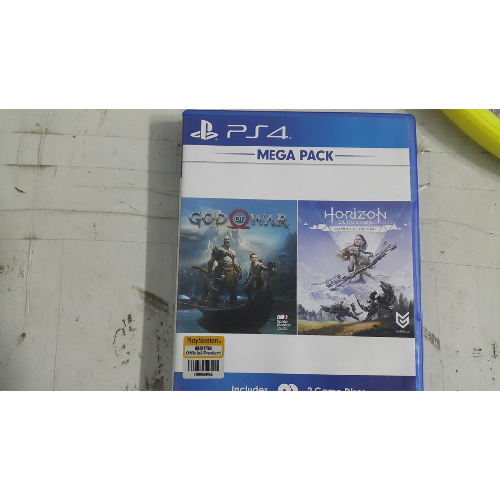 Đĩa game PS4 God OF War 4 và Horizon hộp 2 đĩa đầy đủ
