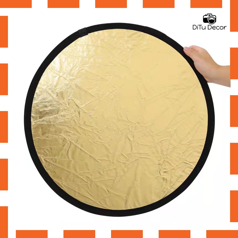 Tấm hắt sáng 110cm chụp ảnh, tấm hắt sáng mini vàng, bạc đầy đủ kích thước - DiTu Decor