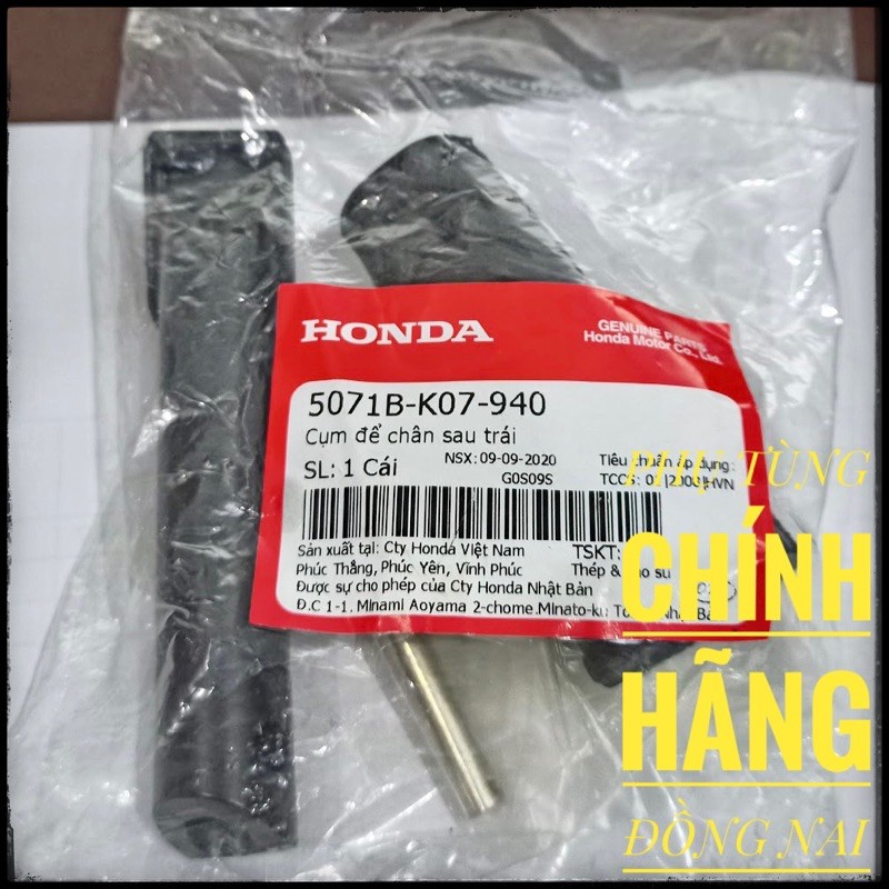 CỤM ĐỂ CHÂN SAU TRÁI-PHẢI ZIN DÙNG CHO CÁC DÒNG XE HONDA WAVE 110cc CHÍNH HÃNG HONDA