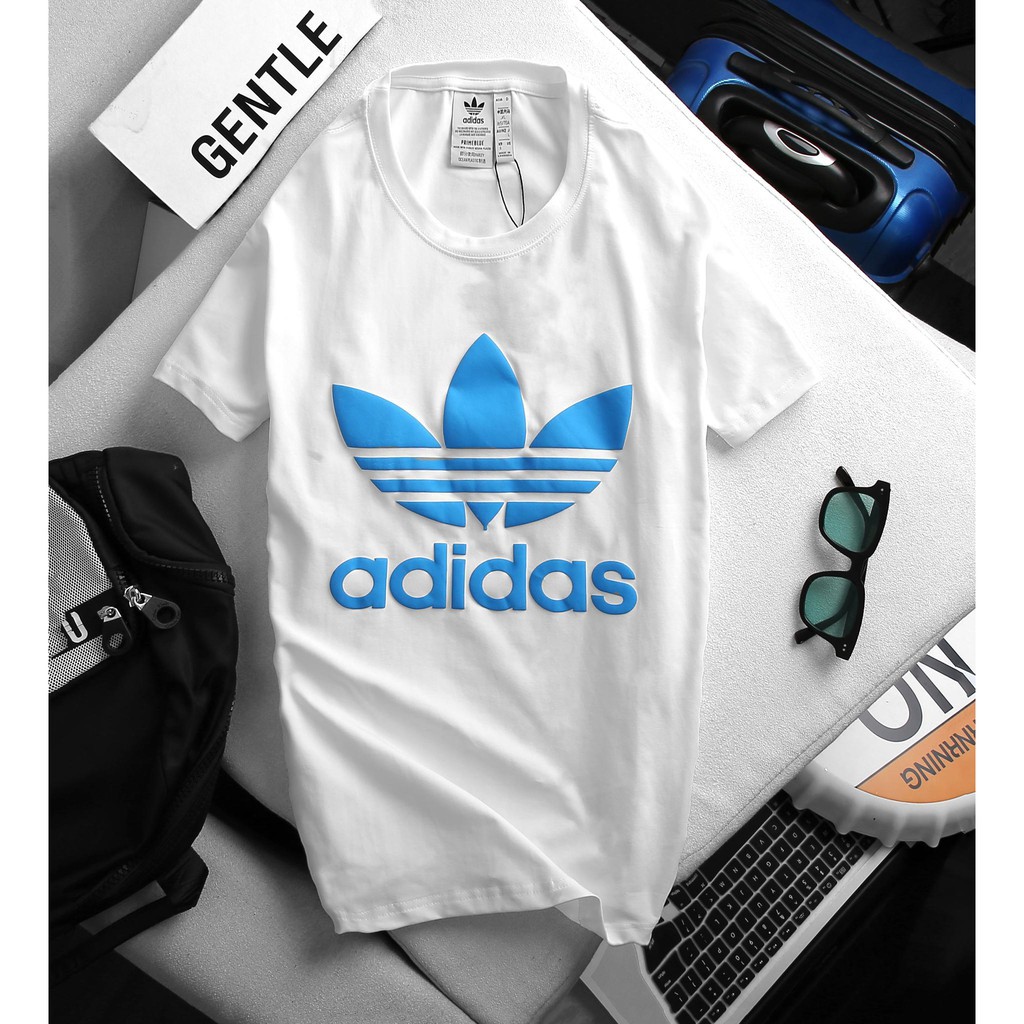 ÁO THUN NGẮN TAY KHÔNG CỔ BASIC NAM NỮ UNISEX CAO CẤP IN HÌNH ADI.DAS của KADINO, ÁO PHÔNG NGẮN TAY KHÔNG CỔ IN ADIDAS | BigBuy360 - bigbuy360.vn