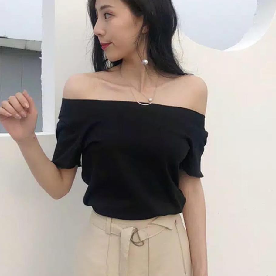 Áo Thun Cột Nơ Hở Lưng Phong Cách Hàn Quốc Size 1235 (xs-xl)