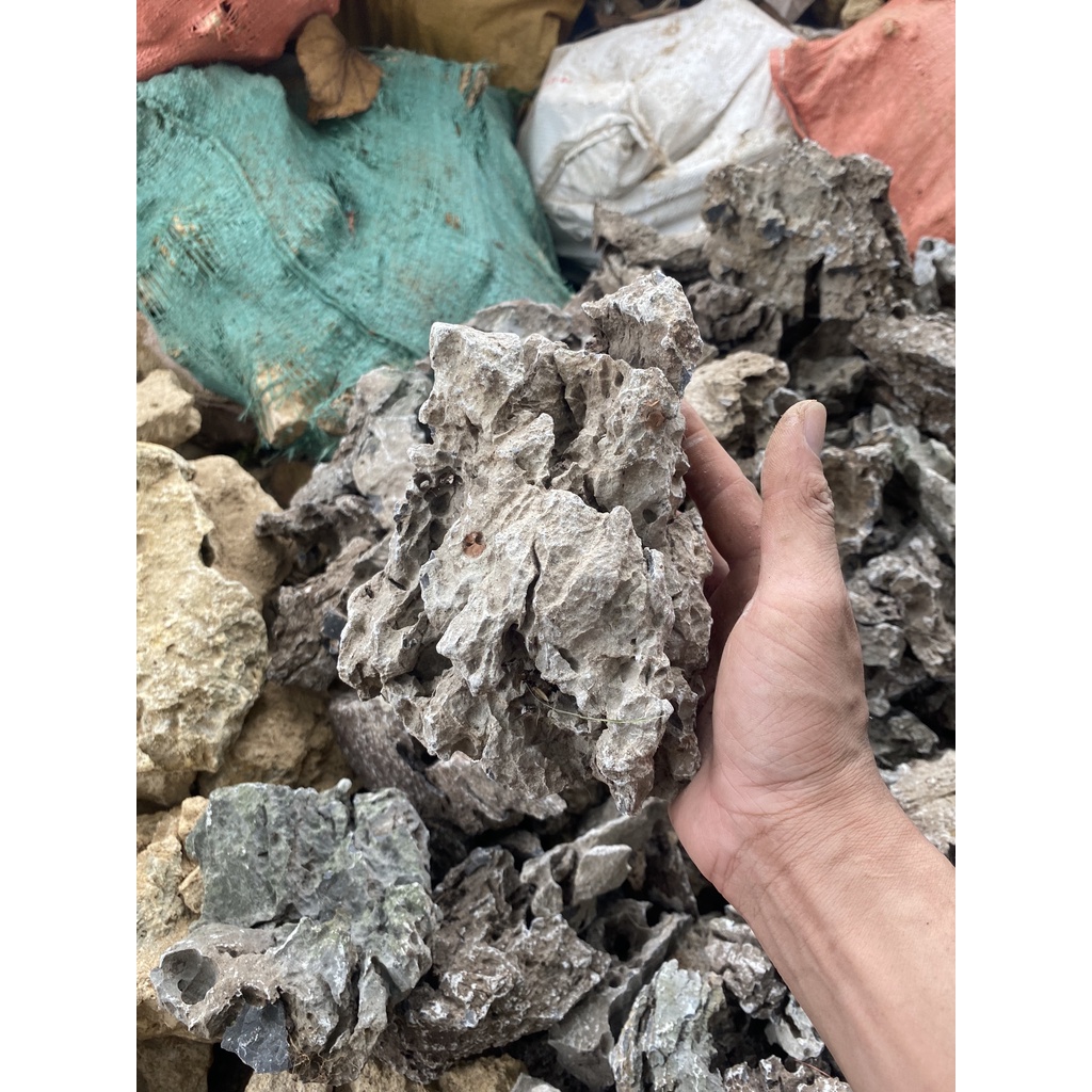 Đá kim đà tai mèo 1kg, đá trí bể cá, tiểu cảnh, thuỷ sinh, sân vườn, non bộ