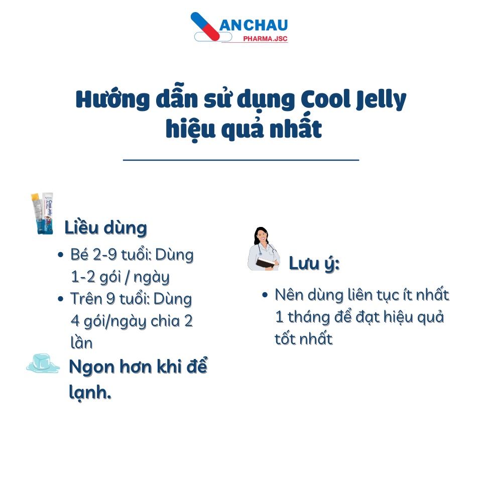 Thạch COOL - JELLY AN CHÂU hỗ trợ giải độc gan, bảo vệ gan cho trẻ