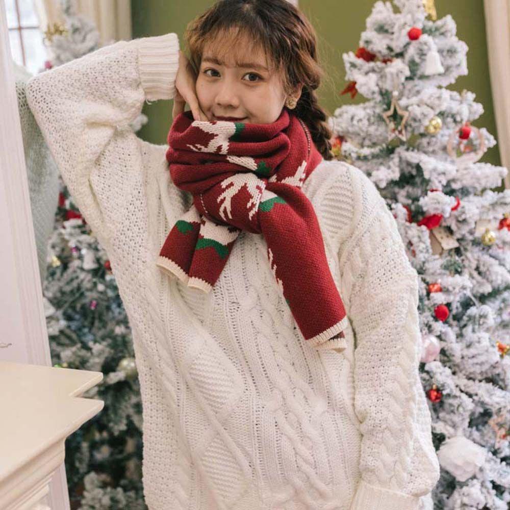 Khăn Choàng Cổ Đan Len Cashmere Nhân Tạo Giữ Ấm Mùa Đông