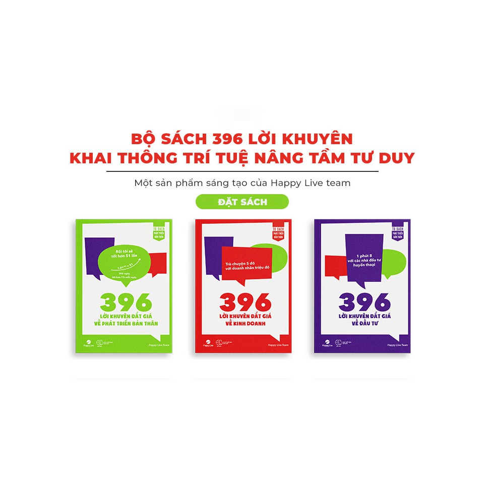 Bộ Sách - 396 Lời Khuyên Khai Thông Trí Tuệ Nâng Tầm Tư Duy