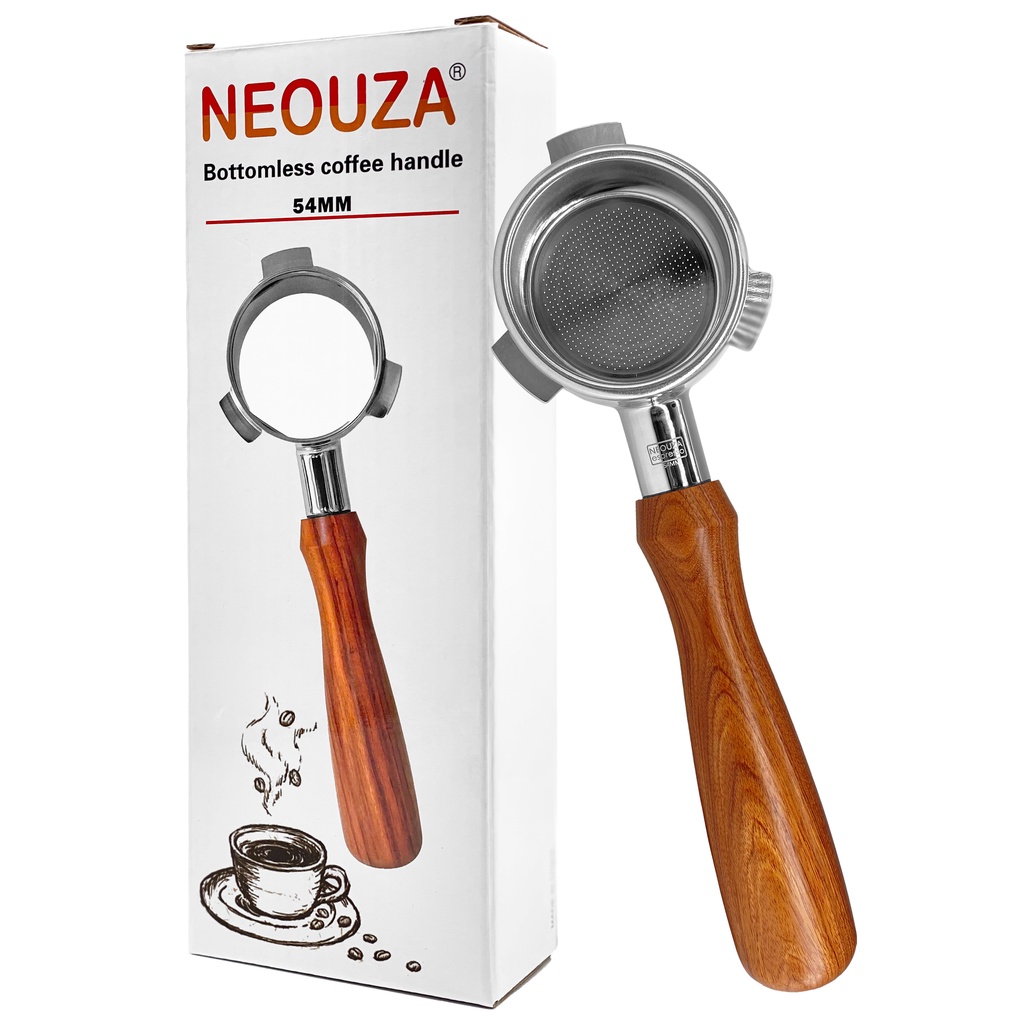 Tay cầm lọc cà phê NEOUZA 54mm bằng thép không gỉ cho máy pha cà phê Breville 870/875/878/880