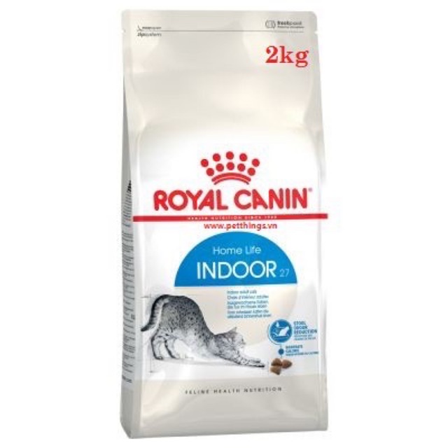 [Mã PET50K giảm Giảm 10% - Tối đa 50K đơn từ 250K] Thức Ăn Hạt Royal CANIN INDOOR-2Kg dành cho Mèo Trưởng Thành