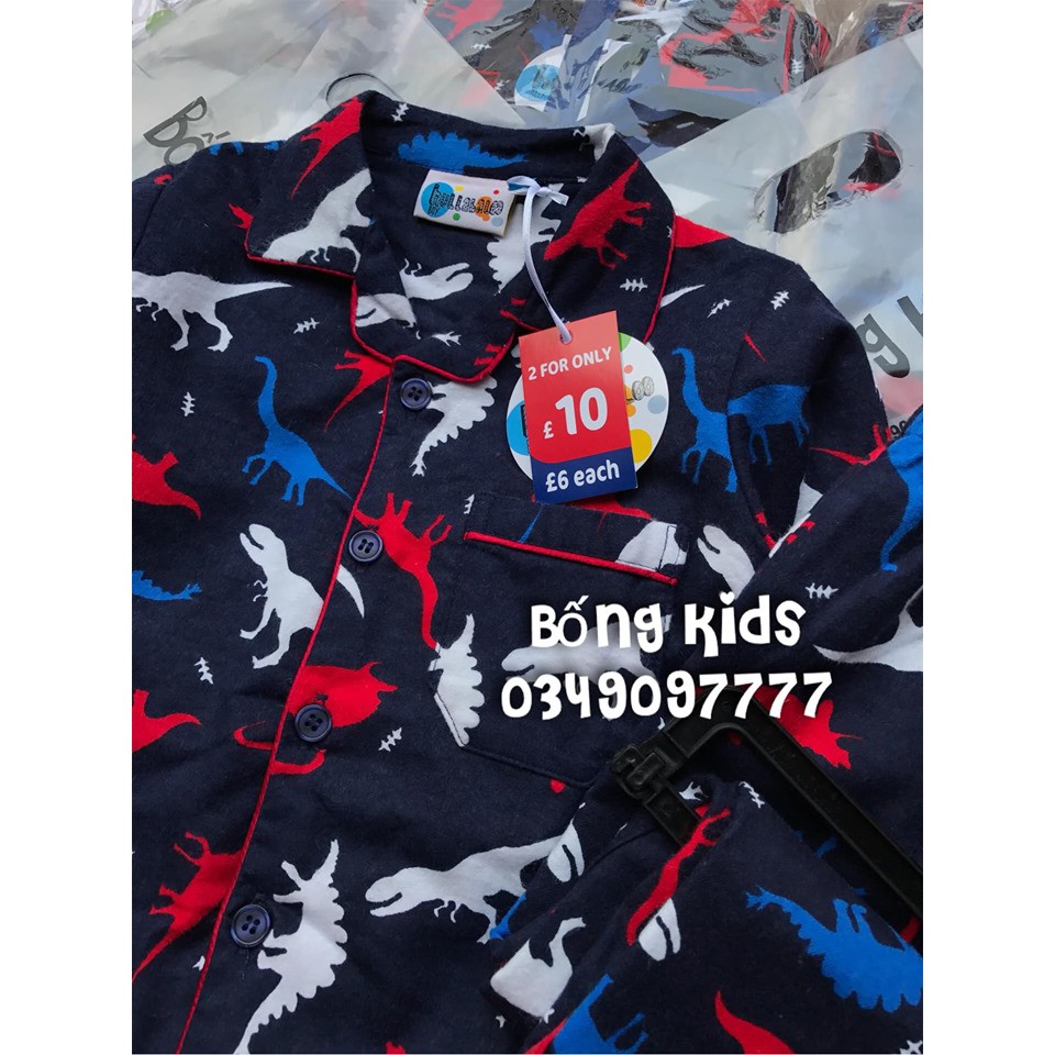 Bộ PJ Bé Trai Khủng Long Navy Bullabala