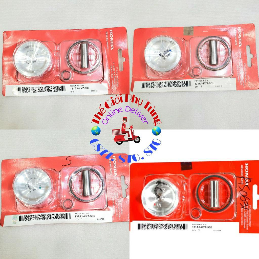 Piston bạc Future 125 Fi, Fut Led, Wave 125i zin Honda Indo - 131A1-KYZ-900/ 131A2-KYZ-900/ 131A3-KYZ-900/ 131A4-KYZ-900
