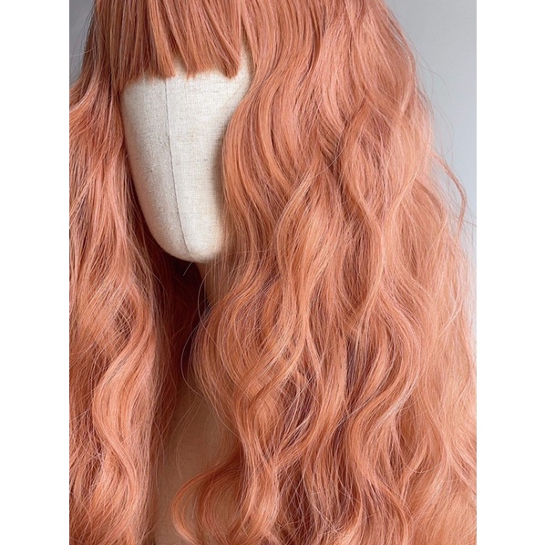 Tóc giả nguyên đầu cosplay cute-tặng lưới trùm tóc