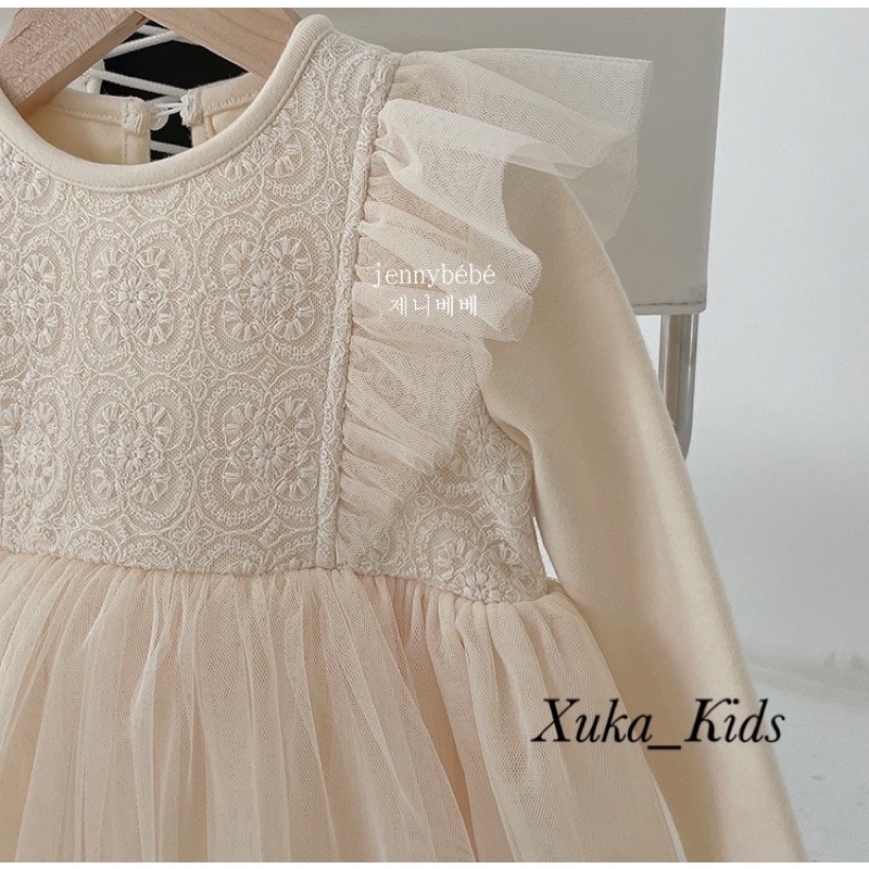Váy Liền Body Chip Jennybebe Cao Cấp Kèm Mũ [Ảnh Thật) - Váy Công Chúa