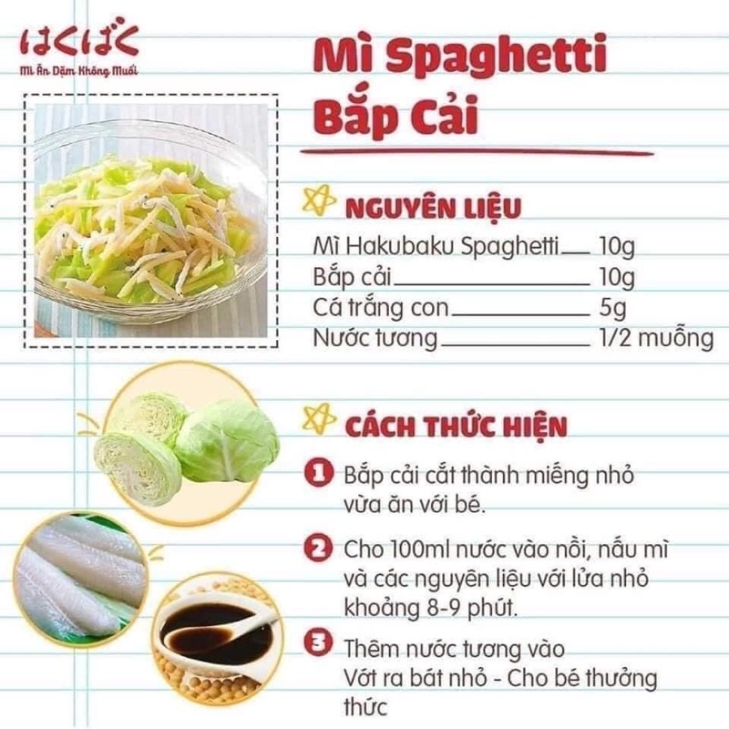 Nhà Bum - Mì tách muối Hakubaku - Akachan - cho bé 5m-7m-9m - Somen- Udon