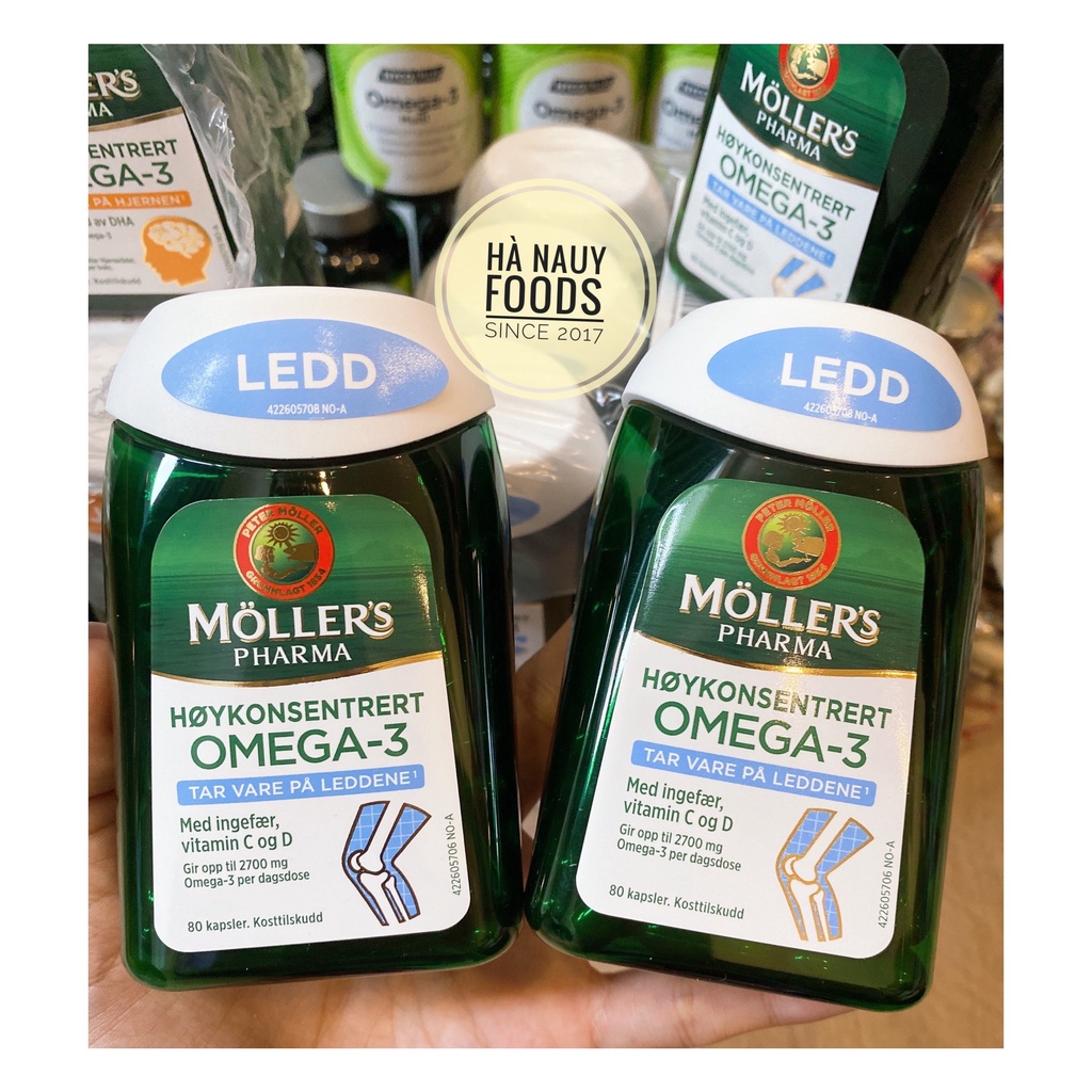 Dầu Cá Bổ Khớp MOLLERS LEDD OMEGA-3 DHA 80 viên - Dầu Cá Nauy
