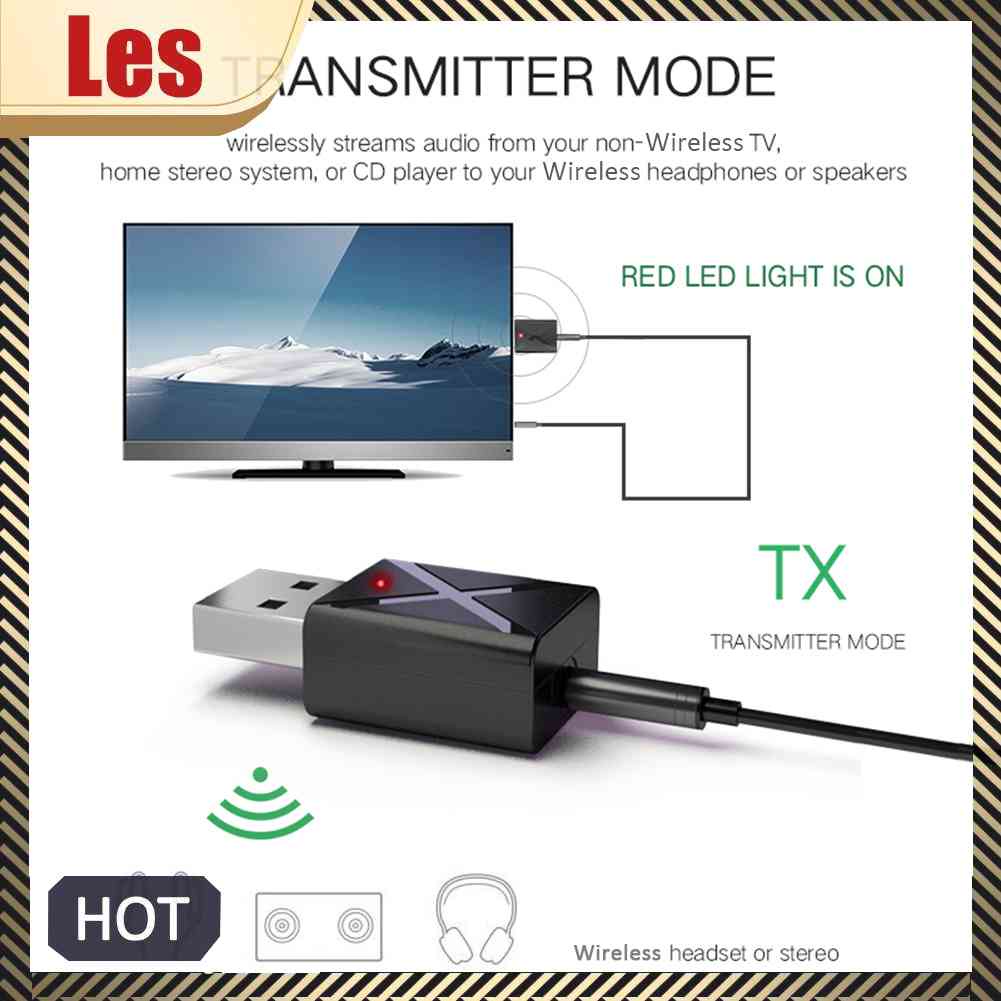 Thiết Bị Nhận Tín Hiệu Âm Thanh Bluetooth 5.0 Jack 3.5mm Cho TV Máy Tính