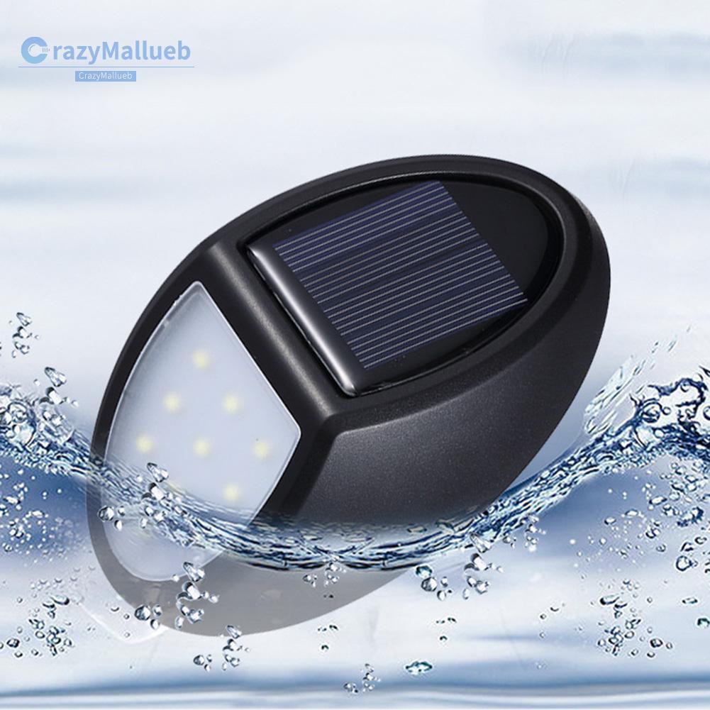 Crazymallueb❤10 LED Solar Light Waterproof Wall Hanging Home Garden Fence Outdoor Lamp❤Lighting