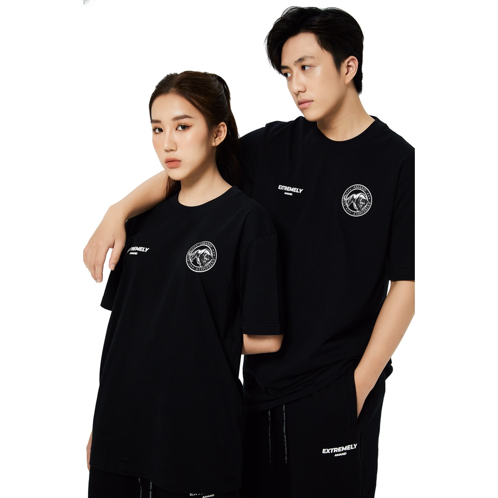 Áo Phông Amand unisex Modern Basic T-Shirt - Black