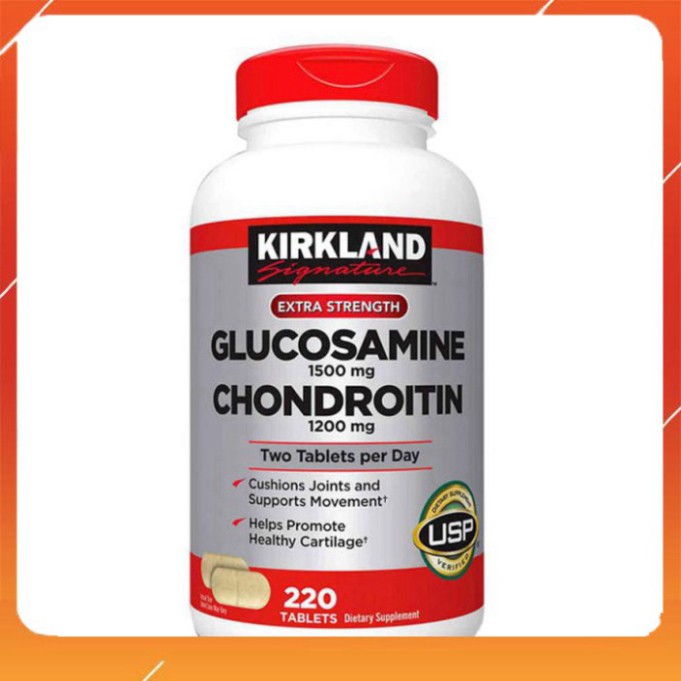 XẢ LỖ XẢ LỖ Viên Uống Bổ Sụn Khớp Của Mỹ Kirkland Glucosamine 1500mg Chondroitin 1200mg 220 Viên XẢ LỖ XẢ LỖ
