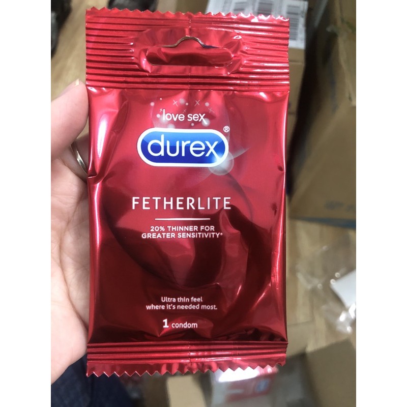 [Sample] Mẫu dùng thử 1 bao cao su siêu mỏng Durex Fetherlite