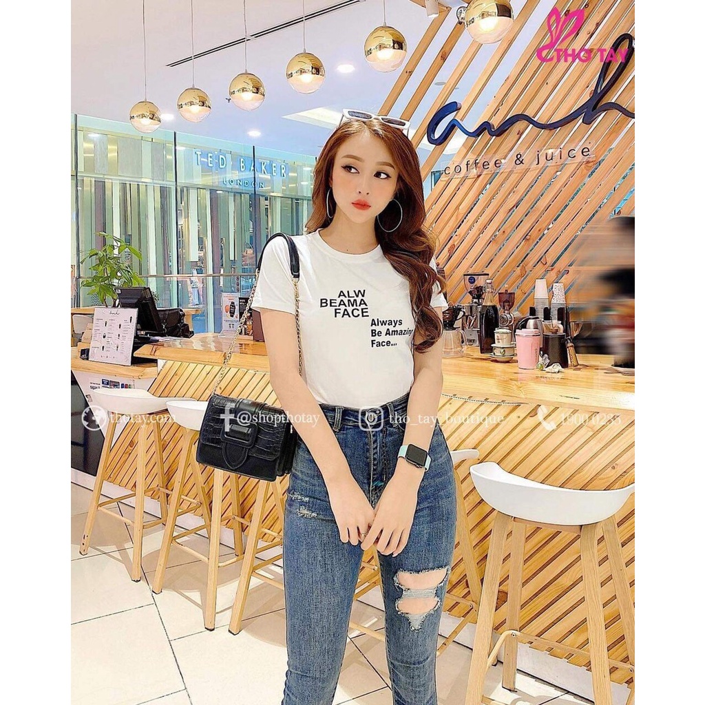 Quần Jean dài giãn mài rách gối hàng Quảng Châu cao cấp NAMISA QJ48