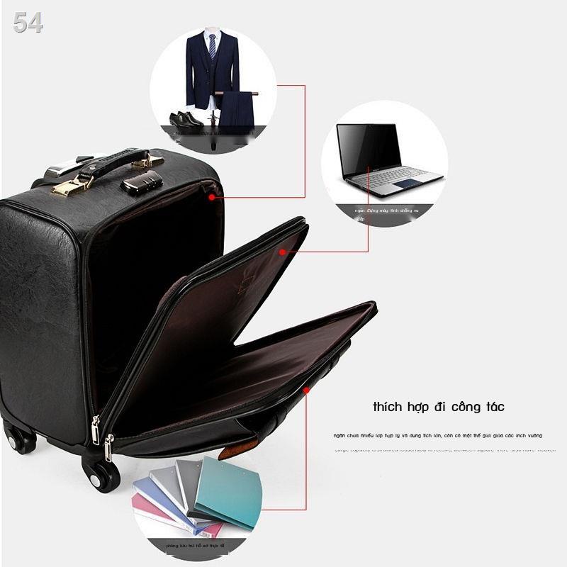 Phiên bản Hàn Quốc của trường hợp xe đẩy 18 inch nam xu hướng nhỏ du lịch nội trú nhỏ bao da nhỏ sinh viên nữ mật khẩu v