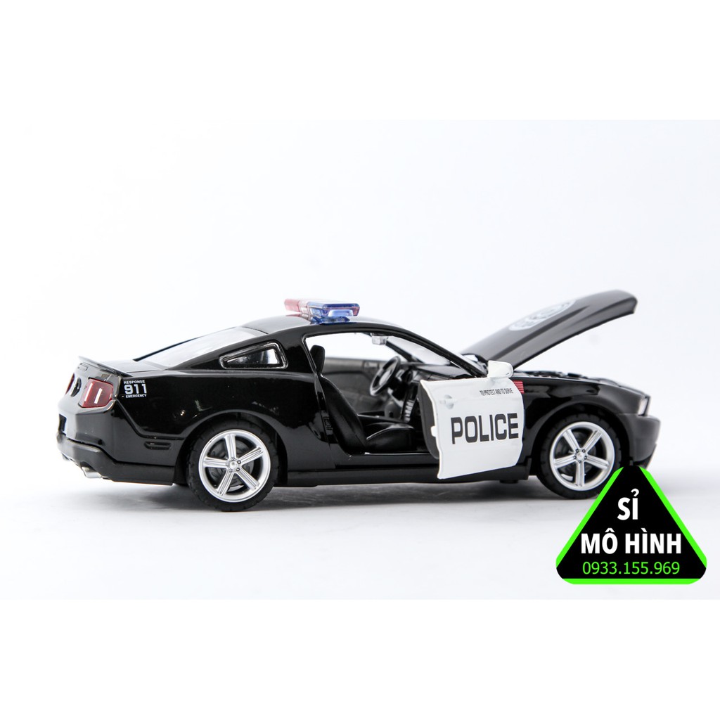 [ Sỉ Mô Hình ] Mô hình xe cảnh sát Mỹ Ford Mustang GT Police 1:32