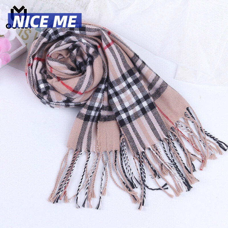 Nm Khăn Choàng Cổ Vải Cotton Kẻ Sọc Mềm Mại Mỏng Hiện Đại Cho Nam Và Nữ