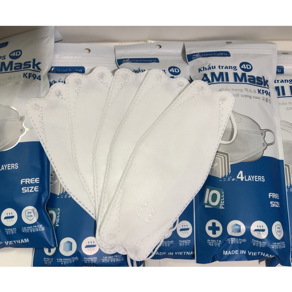 Combo 30chiếc Khẩu Trang 4D Mask Ami [ Chính Hãng ]