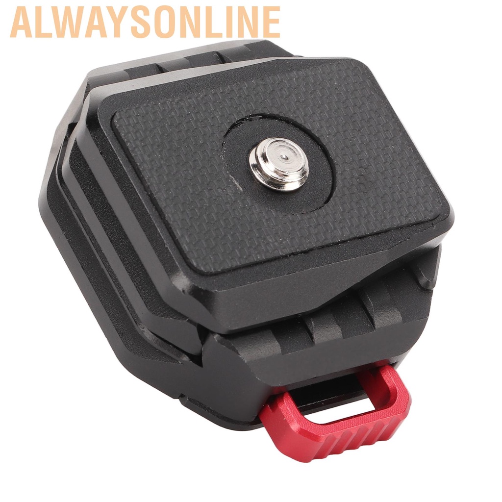 Alwaysonline V Lock Quick Release Plate Universal Camera Mount Adapter With 1/4in