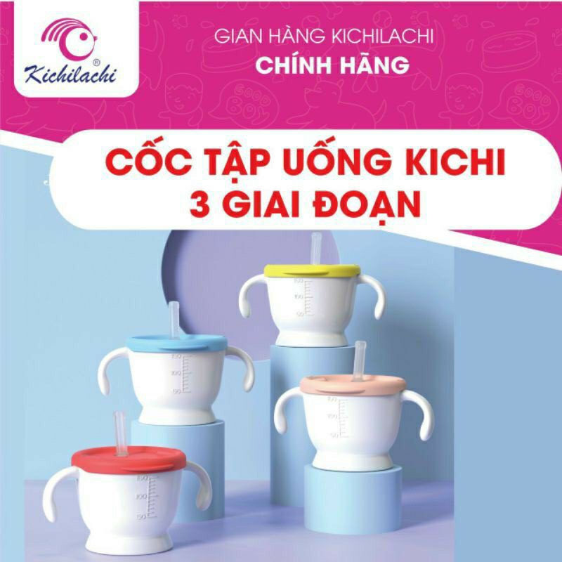 Cốc tập uống 3 giai đoạn kichilachi