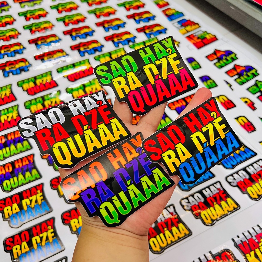 Tem Logo Sticker nhiều màu nhiều mẫu ✌🇻🇳