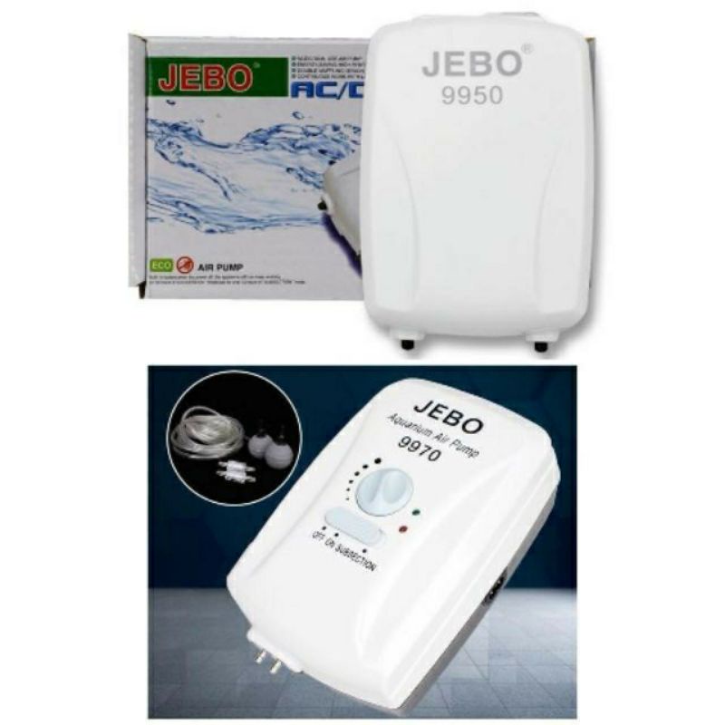 Máy Sủi Oxy Tích Điện JEBO 9950 ,9970 Tặng Kèm Sủi và dây- Milo Guppy