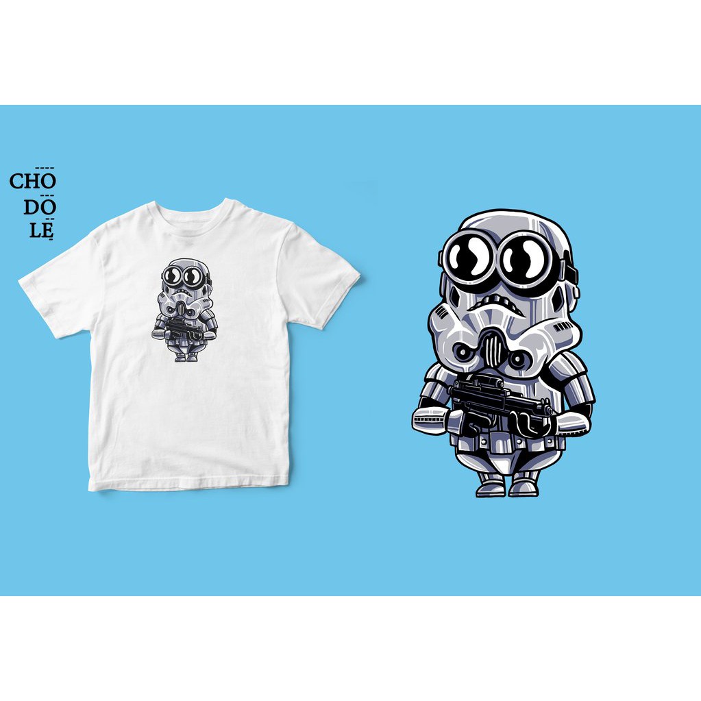 Áo thun unisex cotton 100% in hình Super Heroes Series - Minion Trooper (nhiều màu)