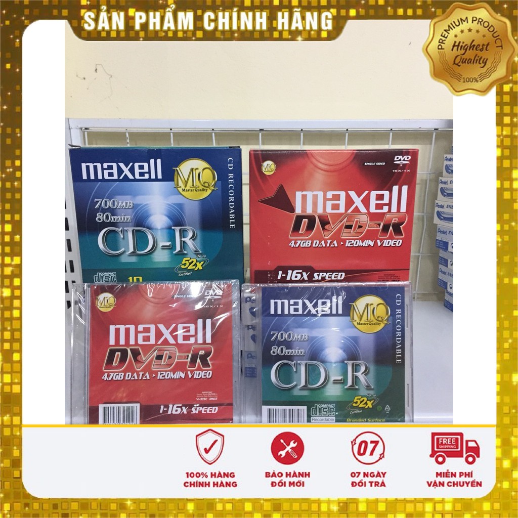 Đĩa CD-DVD Maxell hộp 10 chiếc