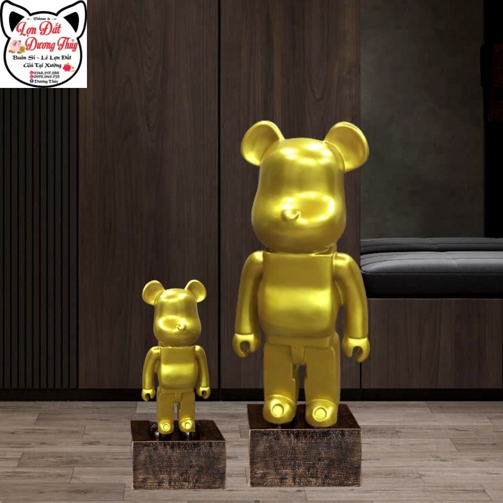 [Kèm ảnh thật, video] Gấu BearBrick / Gấu bạo lực / Tượng gấu trang trí giá rẻ