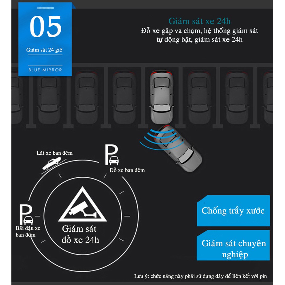 Camera hành trình ô tô, camera ht gương chiếu hậu (4.3inch),tặng camera lùi Vehicle Blackbox FullHD 1080, có tiếng việt | BigBuy360 - bigbuy360.vn