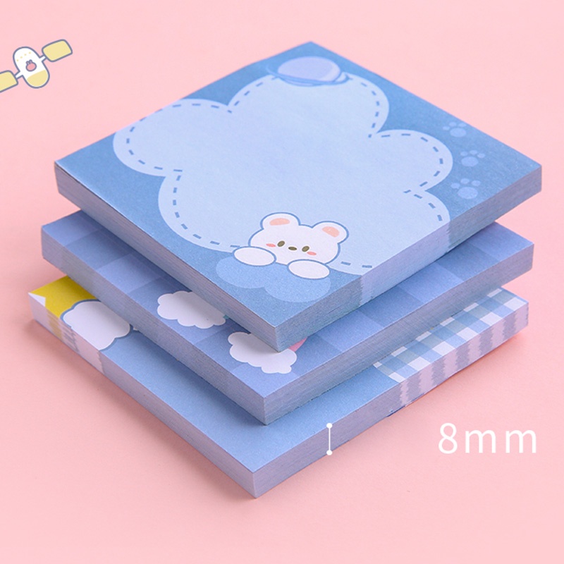 Set 80 Tờ Giấy Ghi Chú Họa Tiết Hoạt Hình Xinh Xắn
