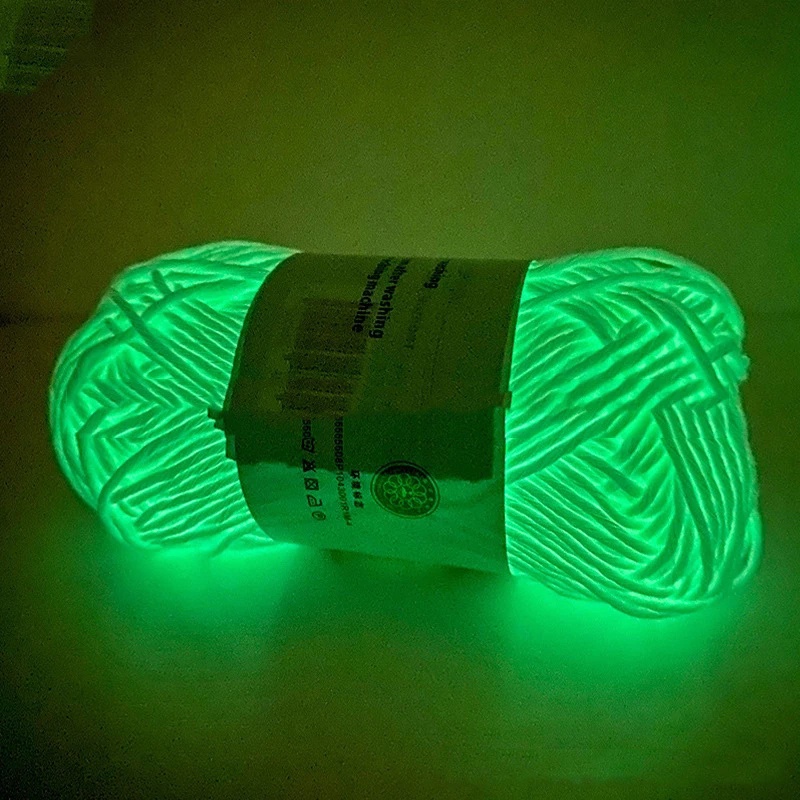 Cuộn Len Polyester Phát Sáng Trong Bóng Tối 2mm 2023