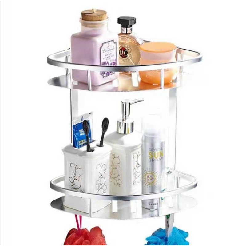 Kệ Góc Nhà Tắm Innox 2 Tầng Mạ Vàng Sang Trọng, Sạch, Bền, Đẹp