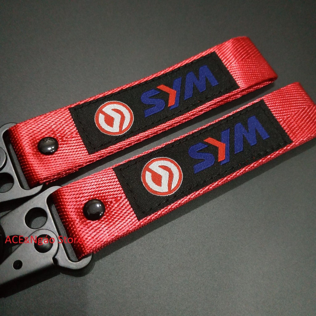 Móc chìa khóa vải thêu hình Suzuki GSX SYM 16x2.5 cm