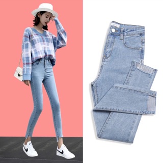 Order quần jeans nữ dài ôm co dãn