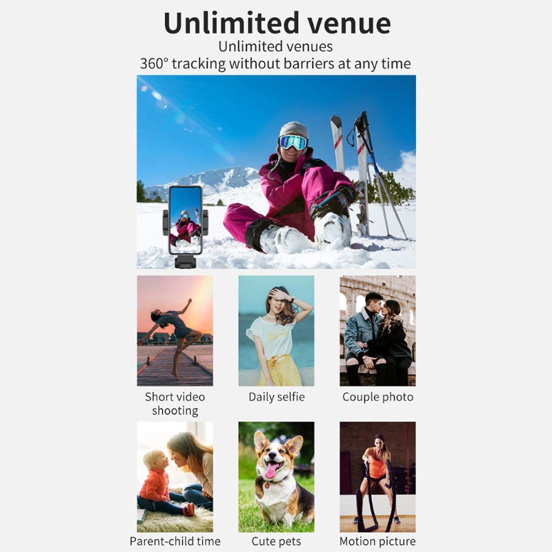 Gậy chống rung có thể xoay 360 độ cho điện thoại thông minh
 | BigBuy360 - bigbuy360.vn