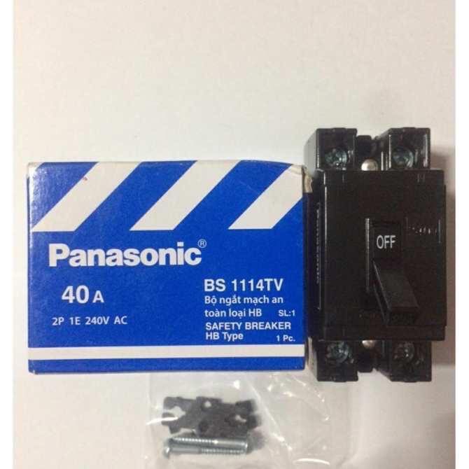 Cầu dao (aptomat), CB Cóc An toàn, Panasonic: 10A, 15A, 20A, 30A, 40A, mặt chụp+đai sắt - hàng chính hãng