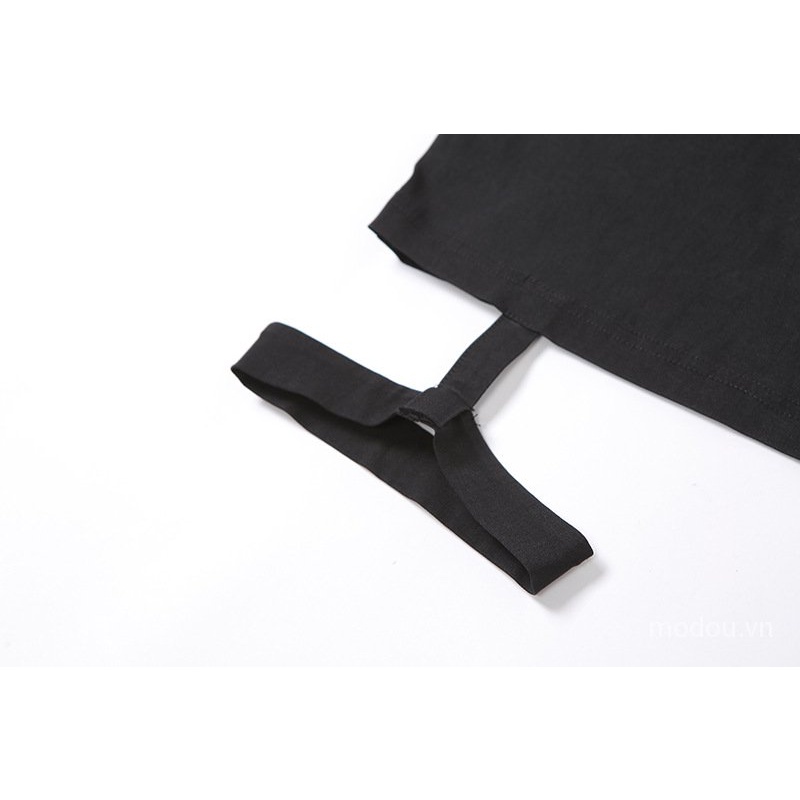 Đầm Hở Lưng Phối Dây Kéo Kèm Choker J9Zv