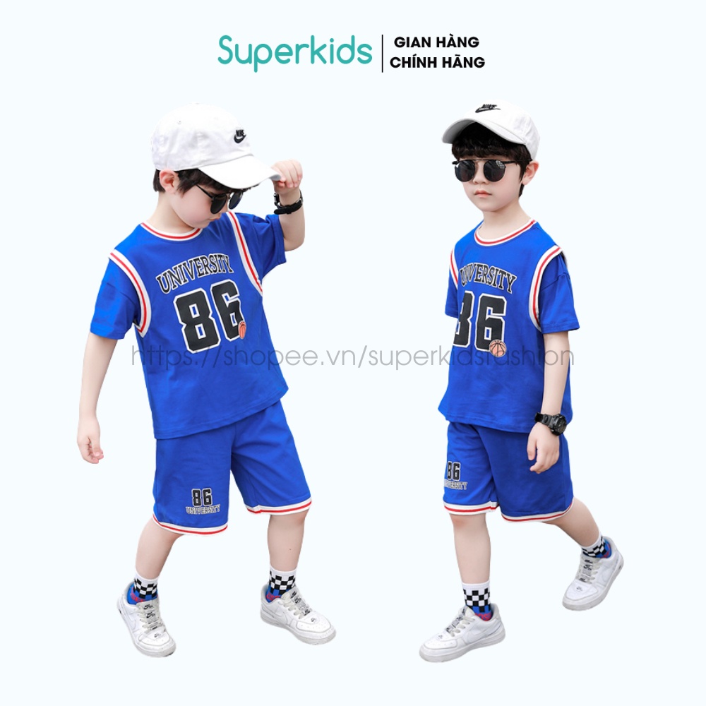 Bộ thể thao SIZE ĐẠI bóng rổ số 86 cho bé 10-40kg QATE821
