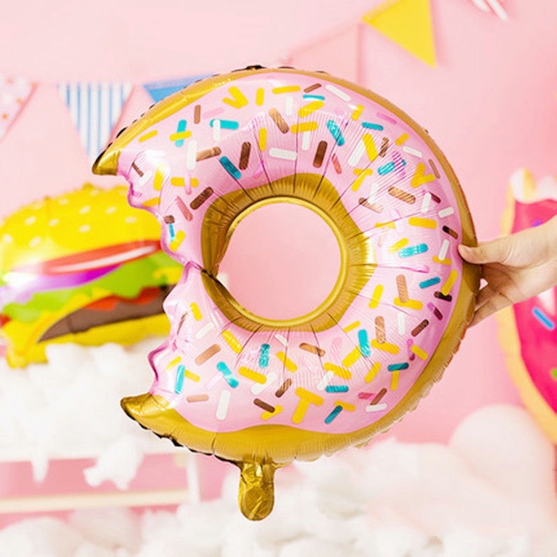 Bánh rán bán chạy Kem kẹo bánh mì kẹp thịt Bóng bay giấy bạc Trẻ em Bữa tiệc sinh nhật Đồ dùng trang trí tiệc cưới