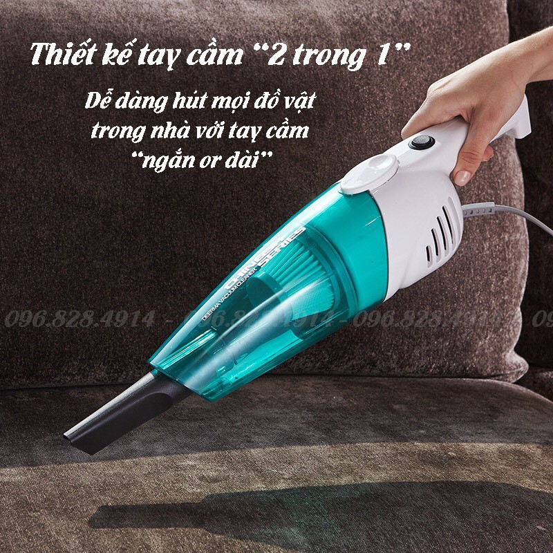 Máy Hút Bụi Cầm Tay Gia Đình Deerma DX118C Công Suất Lớn 600W Hút Sạch Bụi Bẩn Với 3 Đầu Hút - BH 6 Tháng | BigBuy360 - bigbuy360.vn