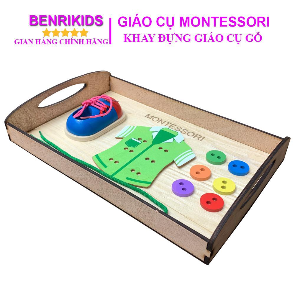 Đồ Chơi Gỗ, Khay Giáo Cụ Benrikids Kèm Các Sản Phẩm Hỗ Trợ Phát Triển Kỹ Năng Vận Động Tinh