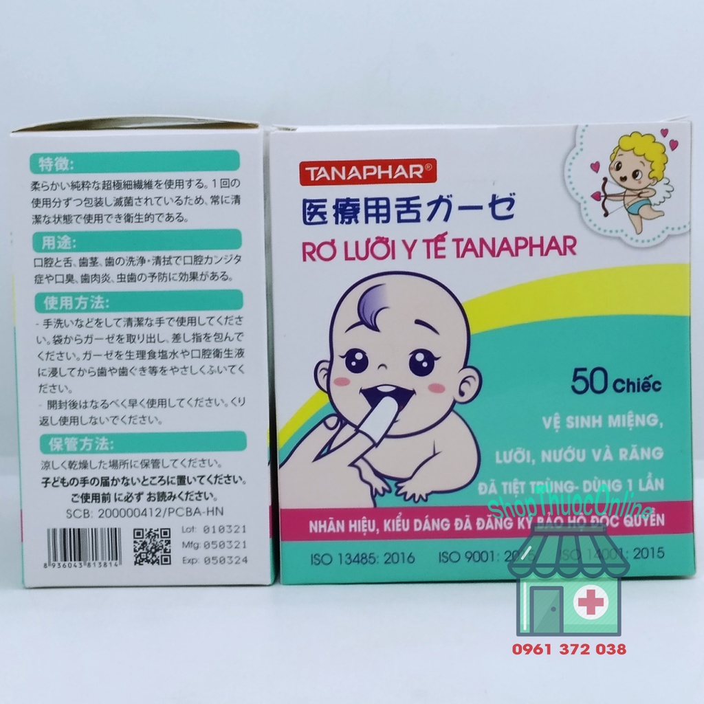 RƠ LƯỠI Y TẾ TANAPHAR hộp 50 chiếc